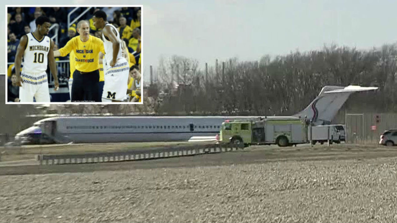 Michigan basketball team 'a little banged up' after plane...